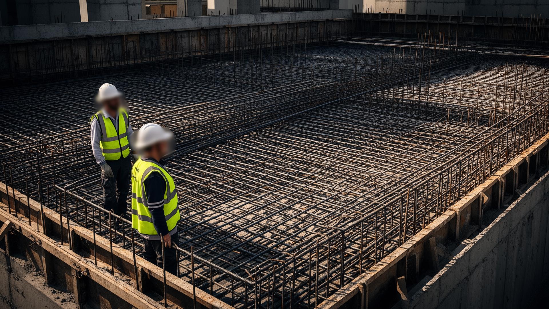 Large structural slab grid laid by Doctor Rebar